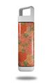 Skin Decal Wrap for Clean Bottle Square Titan Plastic 25oz Flowers Pattern Roses 06 (BOTTLE NOT INCLUDED)
