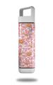 Skin Decal Wrap for Clean Bottle Square Titan Plastic 25oz Flowers Pattern 12 (BOTTLE NOT INCLUDED)