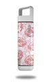 Skin Decal Wrap for Clean Bottle Square Titan Plastic 25oz Flowers Pattern Roses 13 (BOTTLE NOT INCLUDED)