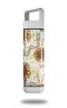 Skin Decal Wrap for Clean Bottle Square Titan Plastic 25oz Flowers Pattern 19 (BOTTLE NOT INCLUDED)