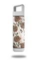 Skin Decal Wrap for Clean Bottle Square Titan Plastic 25oz Flowers Pattern Roses 20 (BOTTLE NOT INCLUDED)