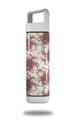 Skin Decal Wrap for Clean Bottle Square Titan Plastic 25oz Flowers Pattern 23 (BOTTLE NOT INCLUDED)