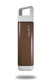 Skin Decal Wrap for Clean Bottle Square Titan Plastic 25oz Solids Collection Chocolate Brown (BOTTLE NOT INCLUDED)