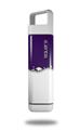 Skin Decal Wrap for Clean Bottle Square Titan Plastic 25oz Ripped Colors Purple White (BOTTLE NOT INCLUDED)