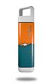 Skin Decal Wrap for Clean Bottle Square Titan Plastic 25oz Ripped Colors Orange Seafoam Green (BOTTLE NOT INCLUDED)