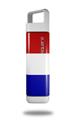 Skin Decal Wrap for Clean Bottle Square Titan Plastic 25oz Red White and Blue (BOTTLE NOT INCLUDED)
