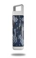 Skin Decal Wrap for Clean Bottle Square Titan Plastic 25oz HEX Mesh Camo 01 Blue (BOTTLE NOT INCLUDED)