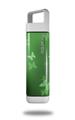 Skin Decal Wrap for Clean Bottle Square Titan Plastic 25oz Bokeh Butterflies Green (BOTTLE NOT INCLUDED)