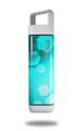 Skin Decal Wrap for Clean Bottle Square Titan Plastic 25oz Bokeh Hex Neon Teal (BOTTLE NOT INCLUDED)