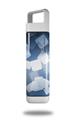 Skin Decal Wrap for Clean Bottle Square Titan Plastic 25oz Bokeh Squared Blue (BOTTLE NOT INCLUDED)