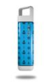 Skin Decal Wrap for Clean Bottle Square Titan Plastic 25oz Nautical Anchors Away 02 Blue Medium (BOTTLE NOT INCLUDED)