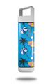 Skin Decal Wrap for Clean Bottle Square Titan Plastic 25oz Beach Party Umbrellas Blue Medium (BOTTLE NOT INCLUDED)