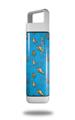 Skin Decal Wrap for Clean Bottle Square Titan Plastic 25oz Sea Shells 02 Blue Medium (BOTTLE NOT INCLUDED)