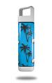 Skin Decal Wrap for Clean Bottle Square Titan Plastic 25oz Coconuts Palm Trees and Bananas Blue Medium (BOTTLE NOT INCLUDED)