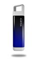 Skin Decal Wrap for Clean Bottle Square Titan Plastic 25oz Smooth Fades Blue Black (BOTTLE NOT INCLUDED)