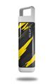 Skin Decal Wrap for Clean Bottle Square Titan Plastic 25oz Jagged Camo Yellow (BOTTLE NOT INCLUDED)