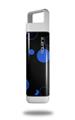 Skin Decal Wrap for Clean Bottle Square Titan Plastic 25oz Lots of Dots Blue on Black (BOTTLE NOT INCLUDED)