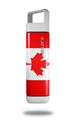 Skin Decal Wrap for Clean Bottle Square Titan Plastic 25oz Canadian Canada Flag (BOTTLE NOT INCLUDED)