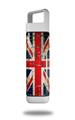 Skin Decal Wrap for Clean Bottle Square Titan Plastic 25oz Painted Faded and Cracked Union Jack British Flag (BOTTLE NOT INCLUDED)