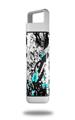 Skin Decal Wrap for Clean Bottle Square Titan Plastic 25oz Baja 0018 Neon Teal (BOTTLE NOT INCLUDED)