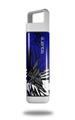 Skin Decal Wrap for Clean Bottle Square Titan Plastic 25oz Baja 0040 Blue Royal (BOTTLE NOT INCLUDED)