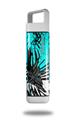 Skin Decal Wrap for Clean Bottle Square Titan Plastic 25oz Baja 0040 Neon Teal (BOTTLE NOT INCLUDED)