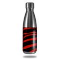 Skin Decal Wrap for RTIC Water Bottle 17oz Zebra Red (BOTTLE NOT INCLUDED)