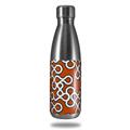 Skin Decal Wrap for RTIC Water Bottle 17oz Locknodes 03 Burnt Orange (BOTTLE NOT INCLUDED)