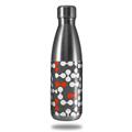 Skin Decal Wrap for RTIC Water Bottle 17oz Locknodes 04 Red (BOTTLE NOT INCLUDED)