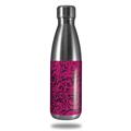 Skin Decal Wrap for RTIC Water Bottle 17oz Folder Doodles Fuchsia (BOTTLE NOT INCLUDED)