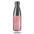 Skin Decal Wrap for RTIC Water Bottle 17oz Palms 01 Pink On Pink (BOTTLE NOT INCLUDED)