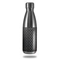 Skin Decal Wrap for RTIC Water Bottle 17oz Mesh Metal Hex 02 (BOTTLE NOT INCLUDED)