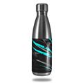 Skin Decal Wrap for RTIC Water Bottle 17oz Baja 0014 Neon Teal (BOTTLE NOT INCLUDED)