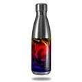 Skin Decal Wrap compatible with RTIC Water Bottle 17oz Liquid Metal Chrome Flame Hot (BOTTLE NOT INCLUDED)