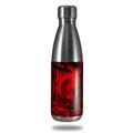 Skin Decal Wrap compatible with RTIC Water Bottle 17oz Liquid Metal Chrome Red (BOTTLE NOT INCLUDED)