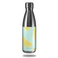 Skin Decal Wrap compatible with RTIC Water Bottle 17oz Lemons Blue (BOTTLE NOT INCLUDED)
