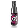 Skin Decal Wrap for RTIC Water Bottle 17oz Girly Skull Bones (BOTTLE NOT INCLUDED)