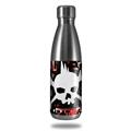 Skin Decal Wrap for RTIC Water Bottle 17oz Punk Rock Skull (BOTTLE NOT INCLUDED)