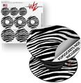 Decal Style Vinyl Skin Wrap 3 Pack for PopSockets Zebra (POPSOCKET NOT INCLUDED)