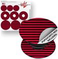 Decal Style Vinyl Skin Wrap 3 Pack for PopSockets Stripes Red (POPSOCKET NOT INCLUDED)