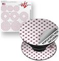 Decal Style Vinyl Skin Wrap 3 Pack for PopSockets Kearas Daisies Diffuse Glow Pink (POPSOCKET NOT INCLUDED)
