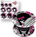 Decal Style Vinyl Skin Wrap 3 Pack for PopSockets Scene Kid Girl Skull (POPSOCKET NOT INCLUDED)