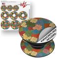 Decal Style Vinyl Skin Wrap 3 Pack for PopSockets Flowers Pattern 01 (POPSOCKET NOT INCLUDED)
