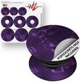 Decal Style Vinyl Skin Wrap 3 Pack for PopSockets Bokeh Music Purple (POPSOCKET NOT INCLUDED)