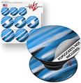 Decal Style Vinyl Skin Wrap 3 Pack for PopSockets Paint Blend Blue (POPSOCKET NOT INCLUDED)