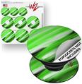 Decal Style Vinyl Skin Wrap 3 Pack for PopSockets Paint Blend Green (POPSOCKET NOT INCLUDED)