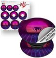 Decal Style Vinyl Skin Wrap 3 Pack for PopSockets Synth Beach (POPSOCKET NOT INCLUDED)