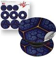 Decal Style Vinyl Skin Wrap 3 Pack compatible with PopSockets Linear Cosmos Blue (POPSOCKET NOT INCLUDED)