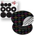 Decal Style Vinyl Skin Wrap 3 Pack for PopSockets Kearas Peace Signs Black (POPSOCKET NOT INCLUDED)