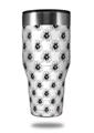 Skin Decal Wrap for Walmart Ozark Trail Tumblers 40oz Kearas Daisies Black on White (TUMBLER NOT INCLUDED) by WraptorSkinz